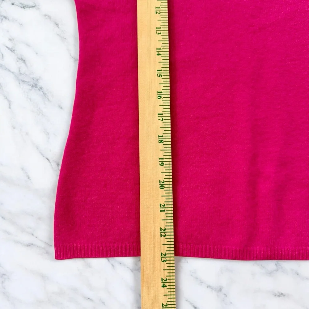 Charter Club 100% Cashmere Sweater Womens Small Pink V-Neck Pullover Soft Luxury - Picture 8 of 9